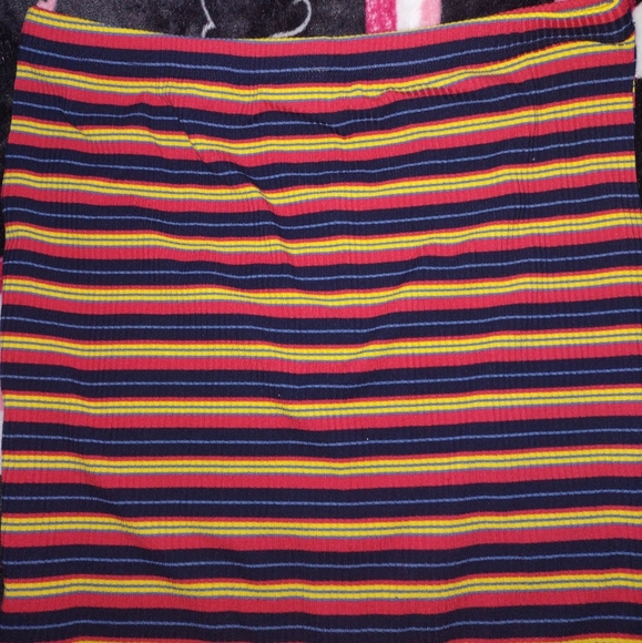 Rainbow Striped Ribbed Skirt Set - Picture 11 of 12